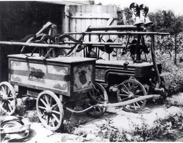 Horse drawn firewagons in Churchtown