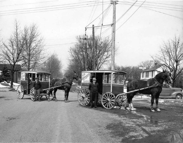 ca 1930 Photo of J N Kruger Dairy Wagons