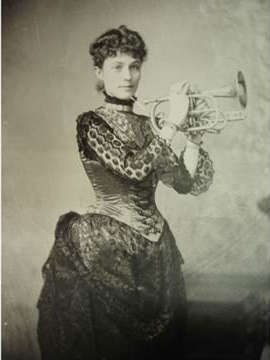 Alice Coleman Sister holding Cornet