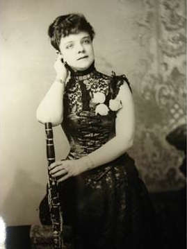 Clara Coleman Sister holding clarinet