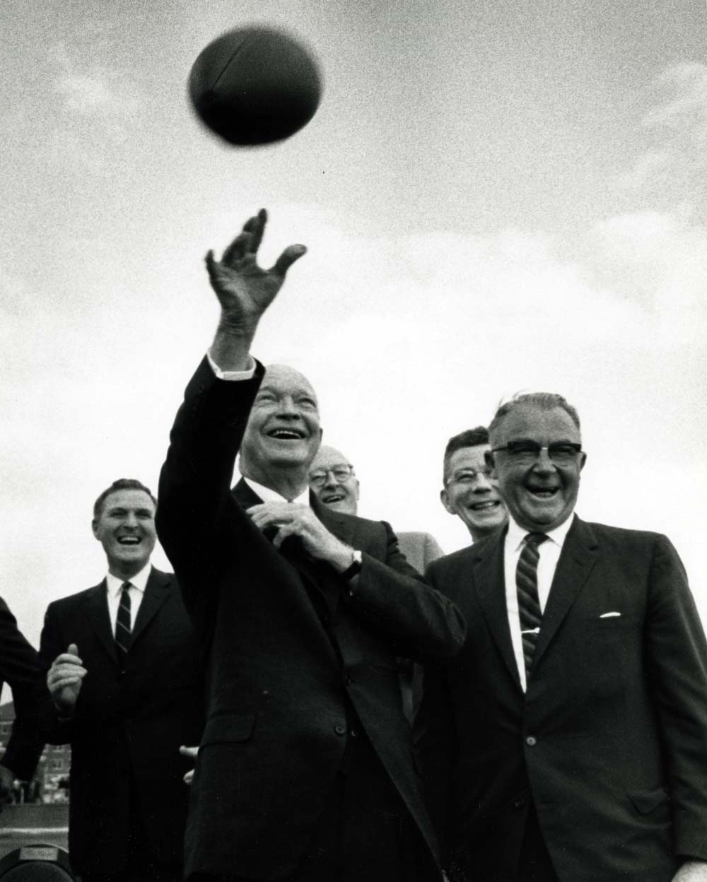 Dwight Eisenhower Playing Football at Gettysburg College