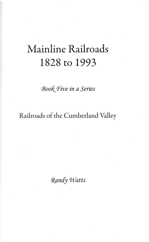 Cover of Mainline RRs