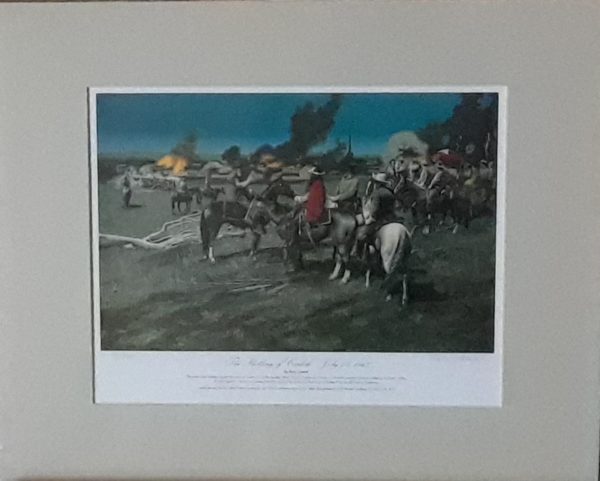 Shelling of Carlisle Matted Print