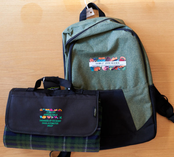 Backpack and blanket