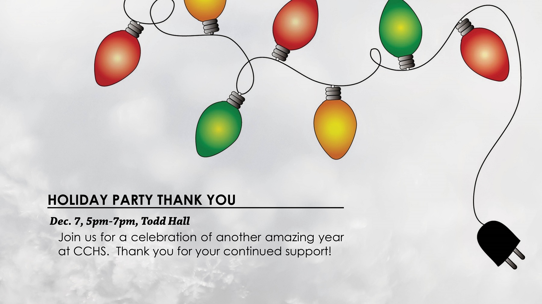 Holiday Thank You Party Banner