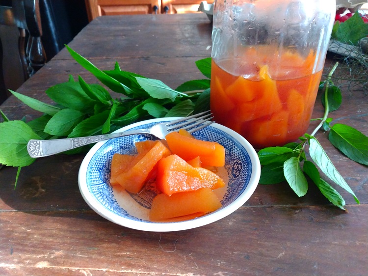 Finished cantaloupe